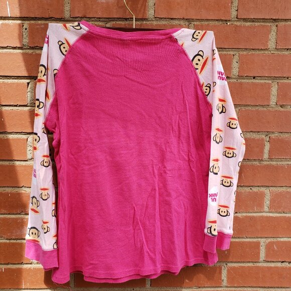 EUC PAUL FRANK cozy pajama set (L) vibrant pink / black / red - Picture 3 of 6